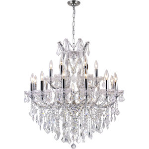 Maria Theresa 19 Light 32 inch Chrome Up Chandelier Ceiling Light